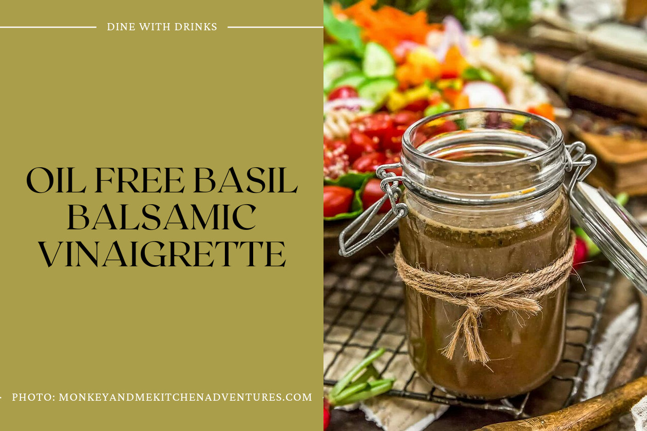 Oil Free Basil Balsamic Vinaigrette
