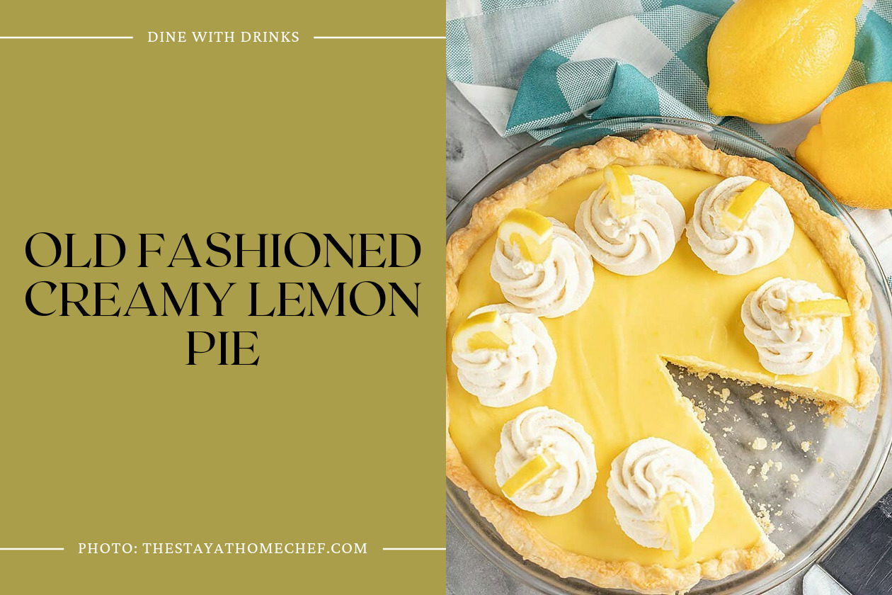 Old Fashioned Creamy Lemon Pie