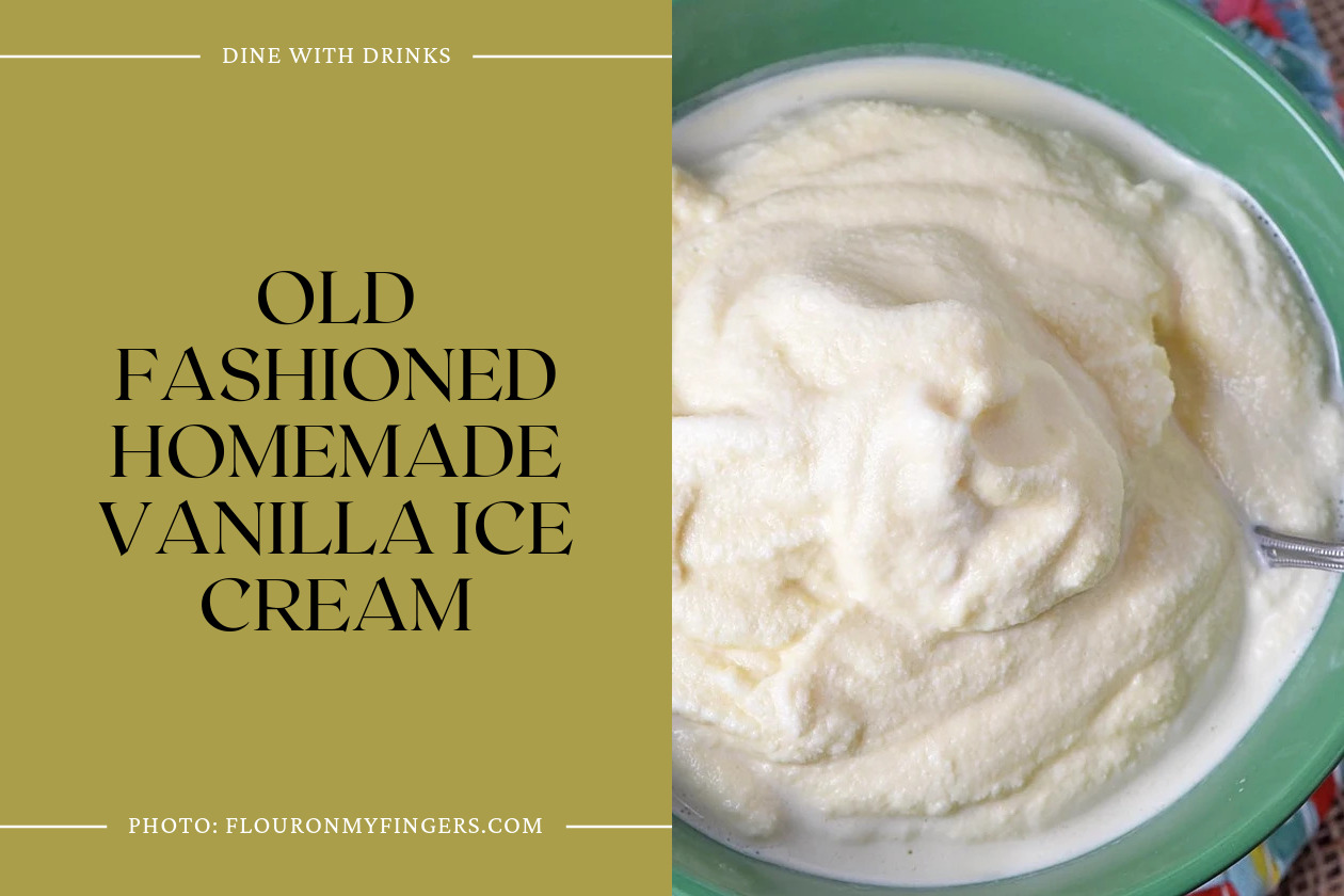 Old Fashioned Homemade Vanilla Ice Cream