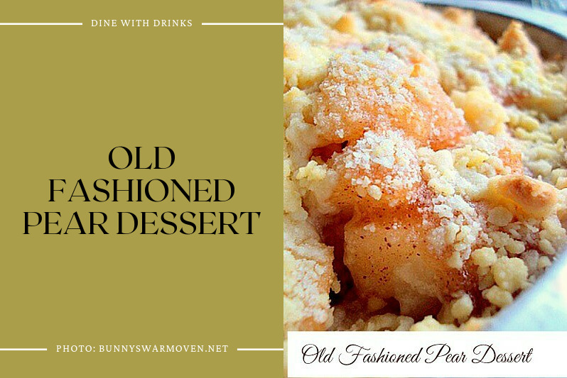 Old Fashioned Pear Dessert