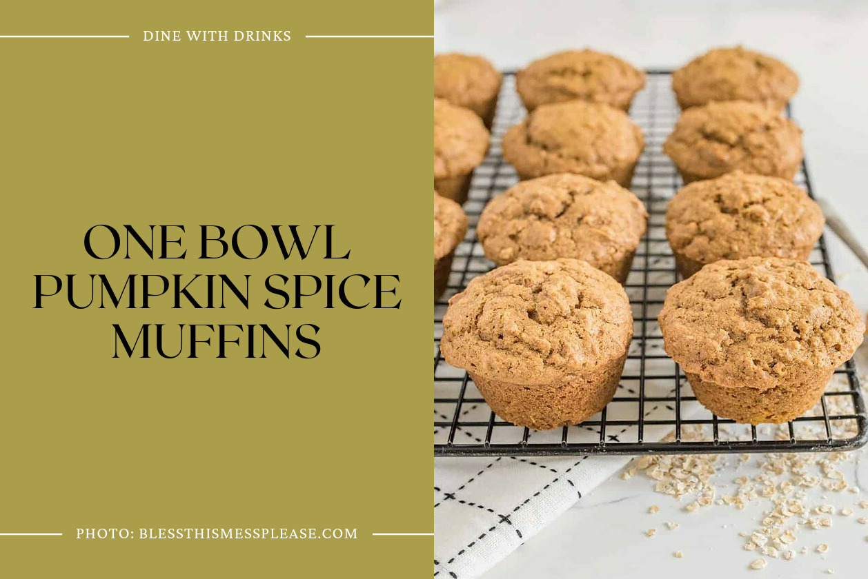 One Bowl Pumpkin Spice Muffins