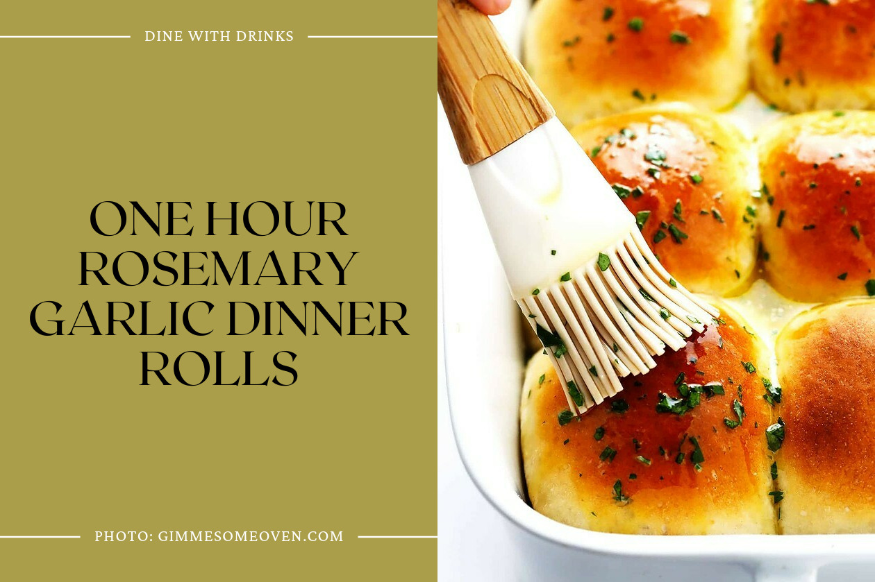 One Hour Rosemary Garlic Dinner Rolls