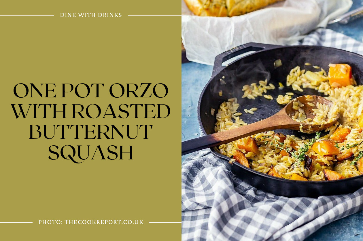 One Pot Orzo With Roasted Butternut Squash