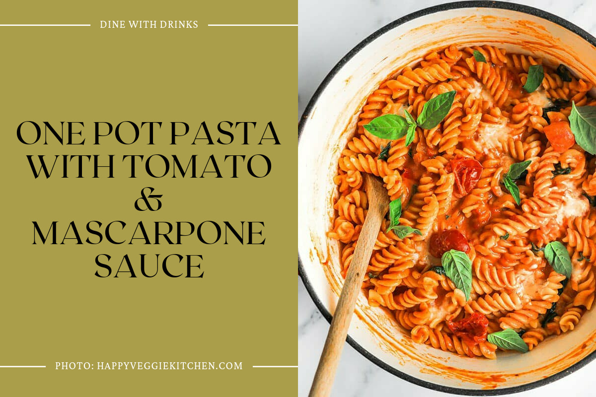 One Pot Pasta With Tomato & Mascarpone Sauce