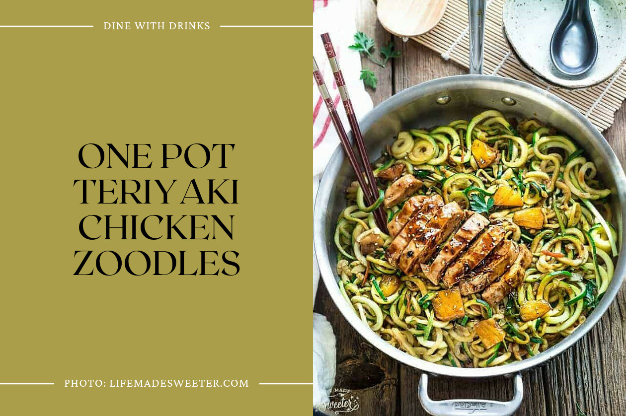 One Pot Teriyaki Chicken Zoodles