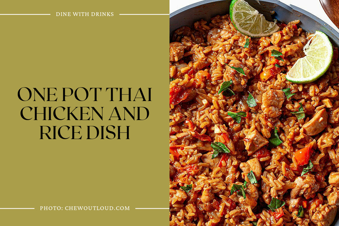 One Pot Thai Chicken And Rice Dish