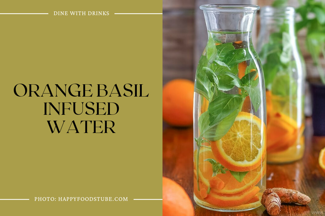 Orange Basil Infused Water