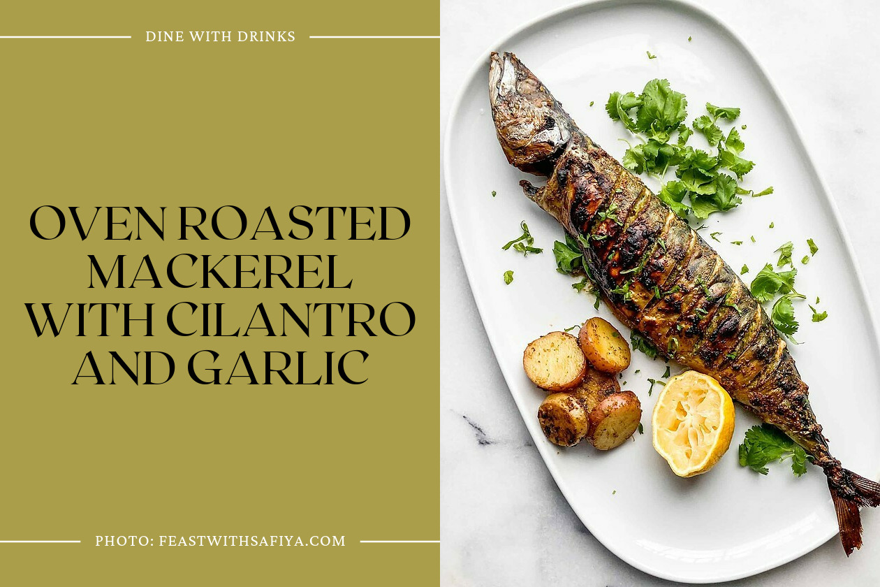 Oven Roasted Mackerel With Cilantro And Garlic