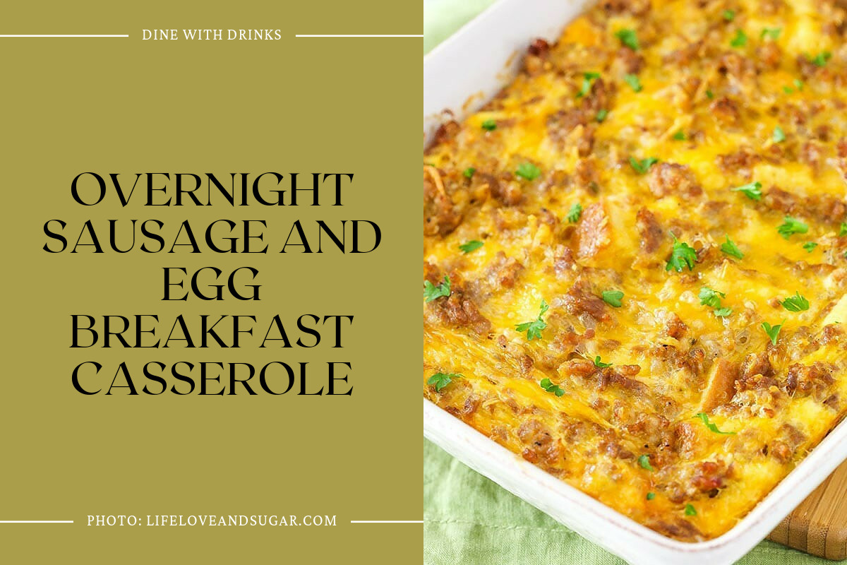 Overnight Sausage And Egg Breakfast Casserole