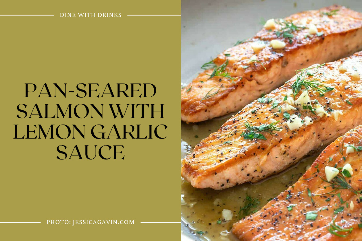 Pan-Seared Salmon With Lemon Garlic Sauce