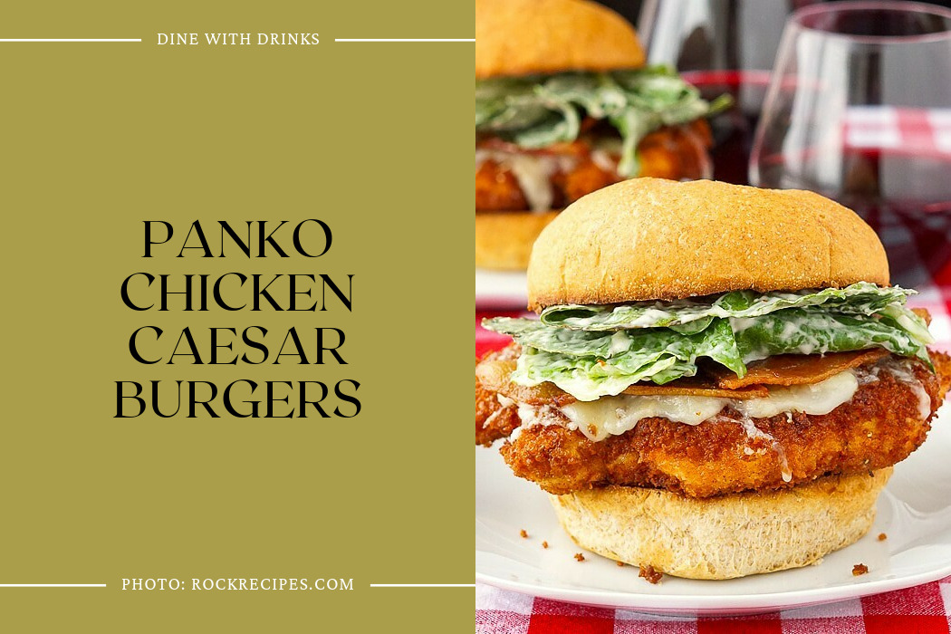 Panko Chicken Caesar Burgers