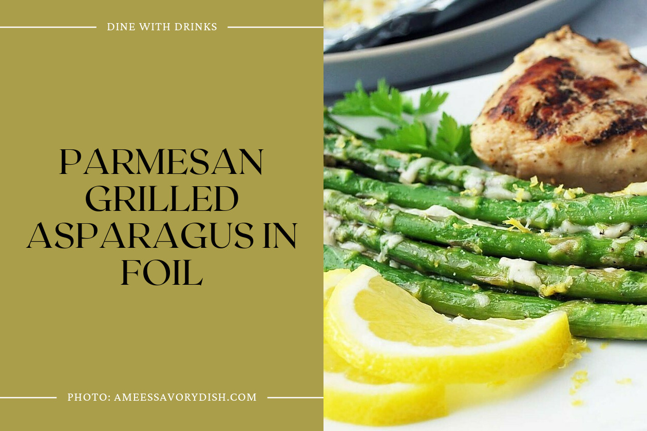 Parmesan Grilled Asparagus In Foil