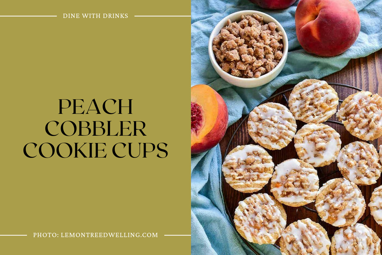 Peach Cobbler Cookie Cups