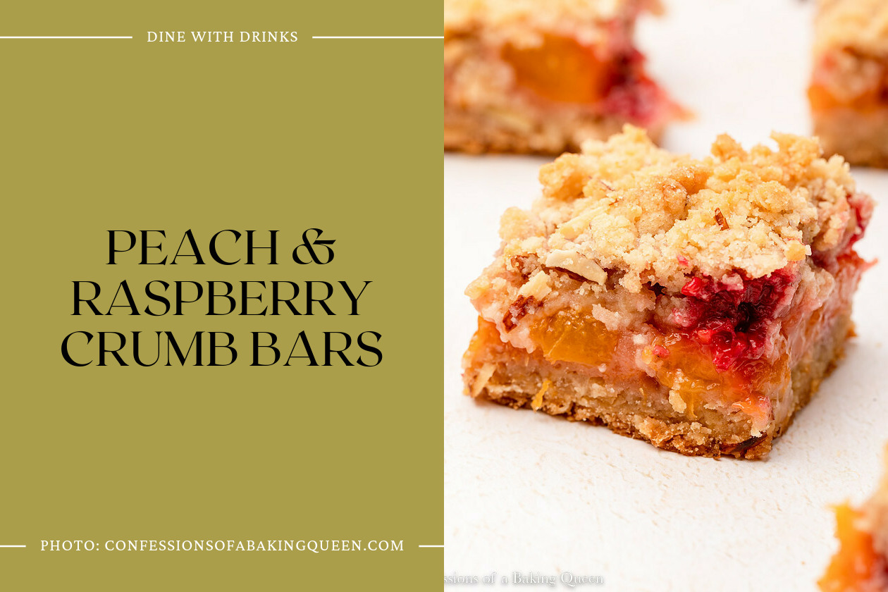 Peach & Raspberry Crumb Bars