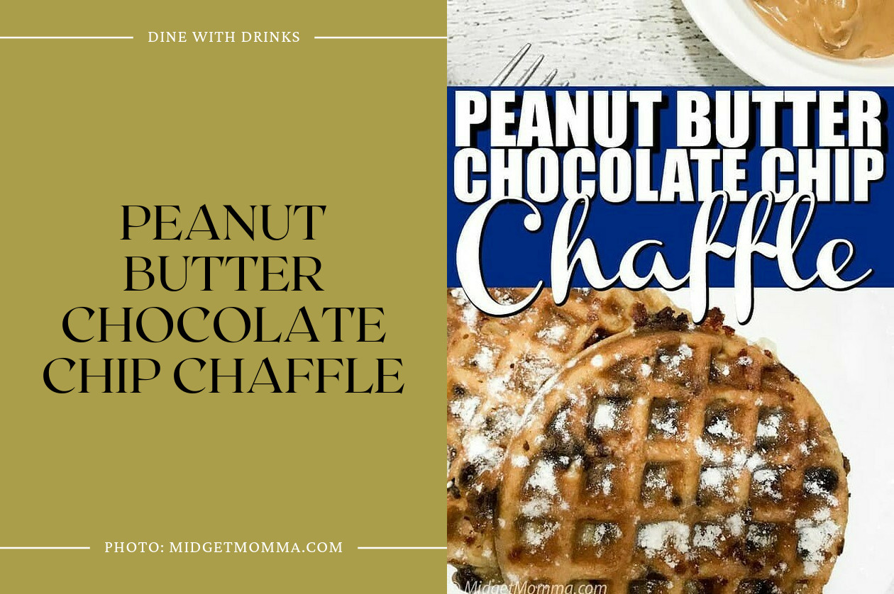 Peanut Butter Chocolate Chip Chaffle