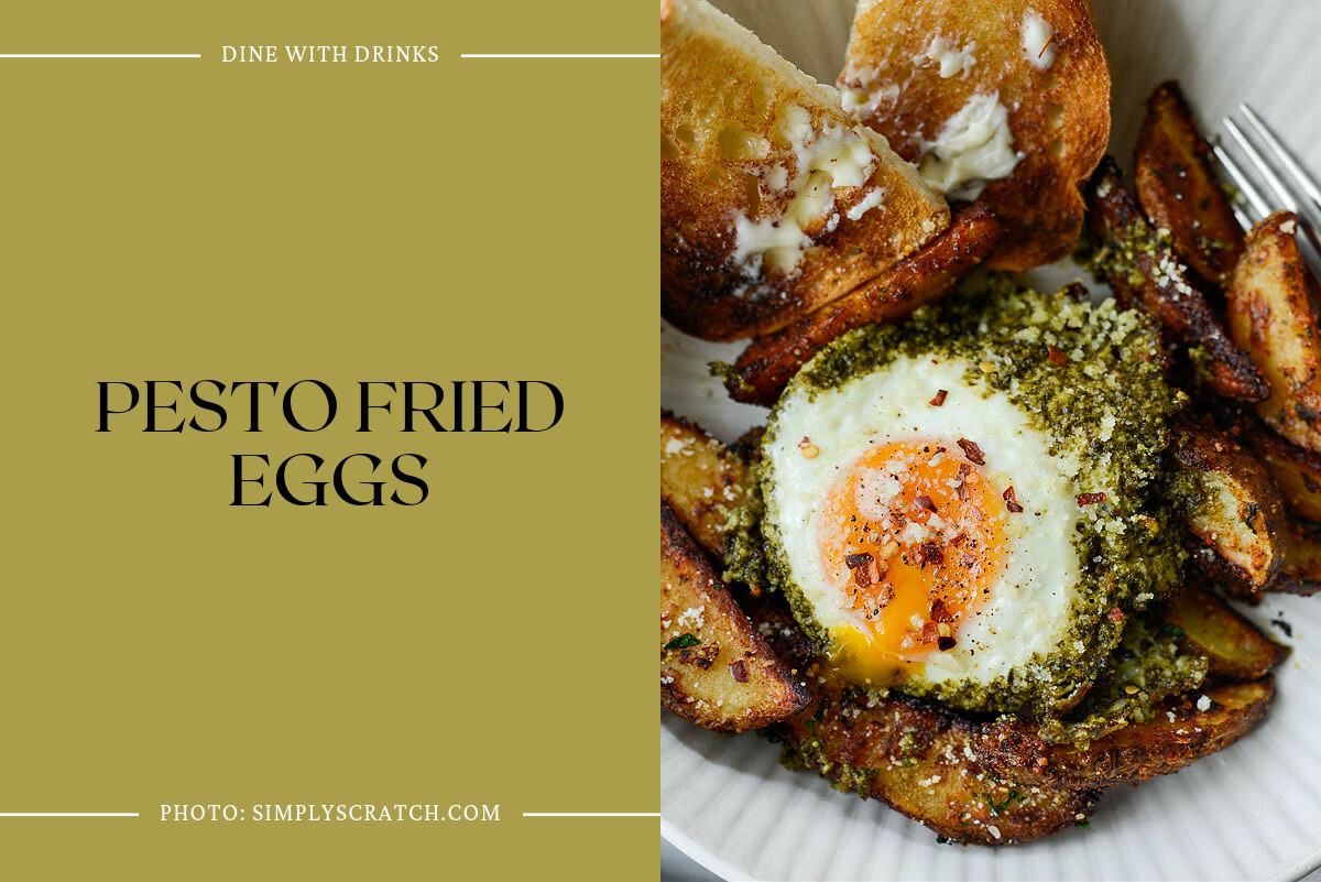 Pesto Fried Eggs