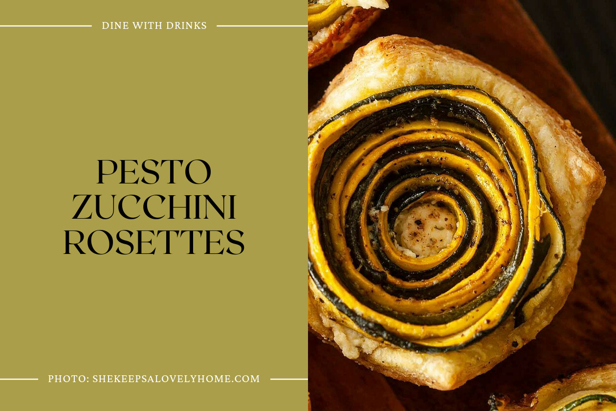 Pesto Zucchini Rosettes