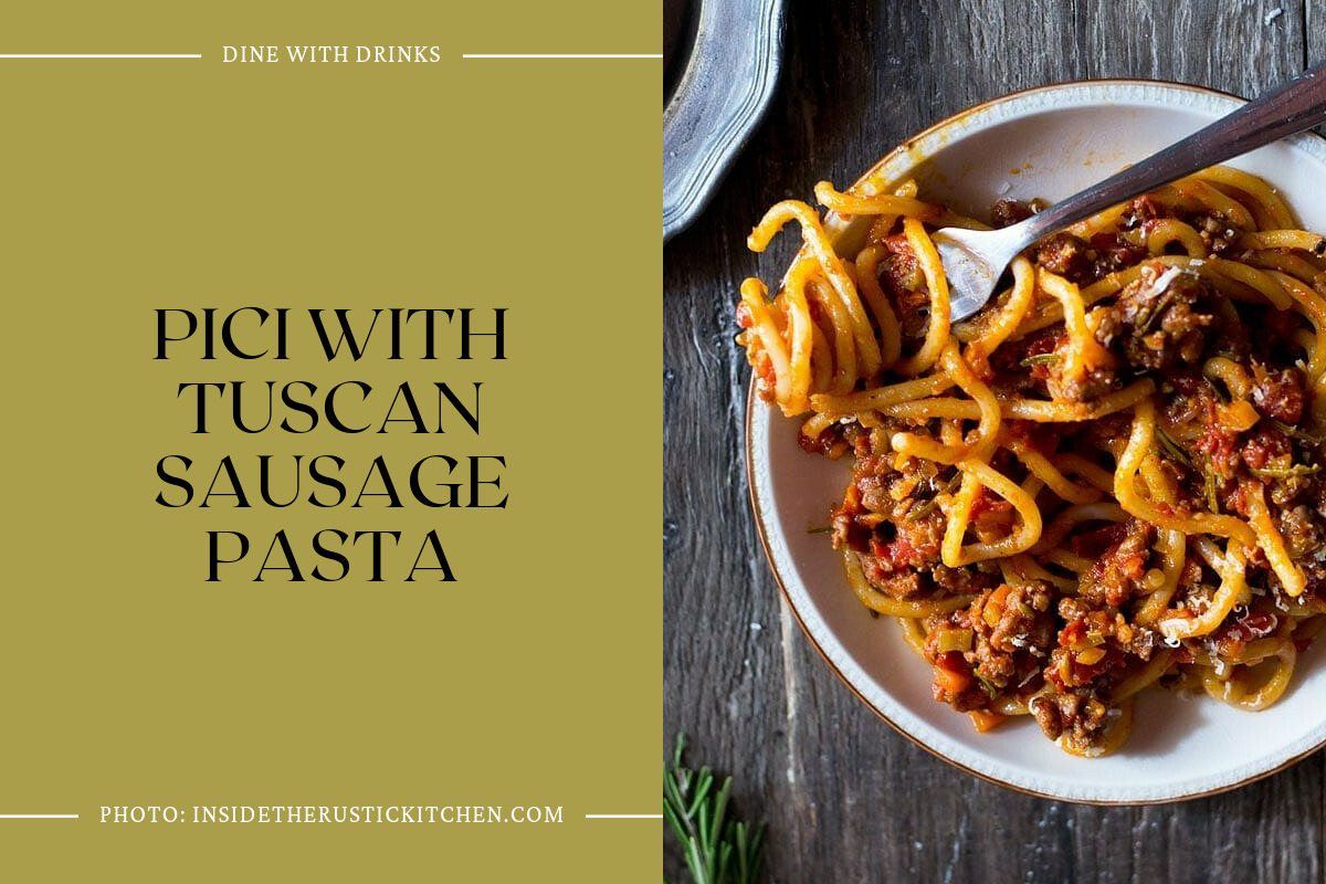 Pici With Tuscan Sausage Pasta