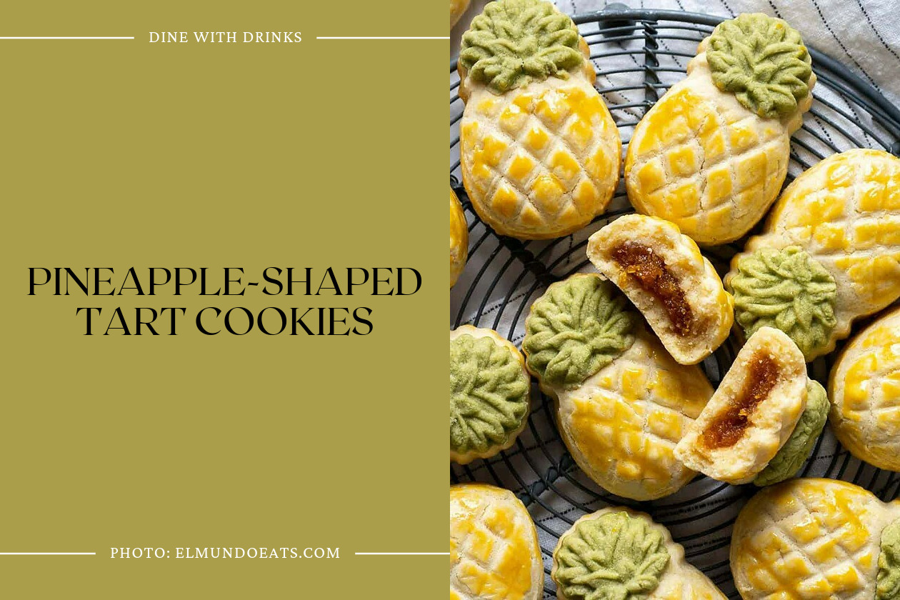 Pineapple-Shaped Tart Cookies