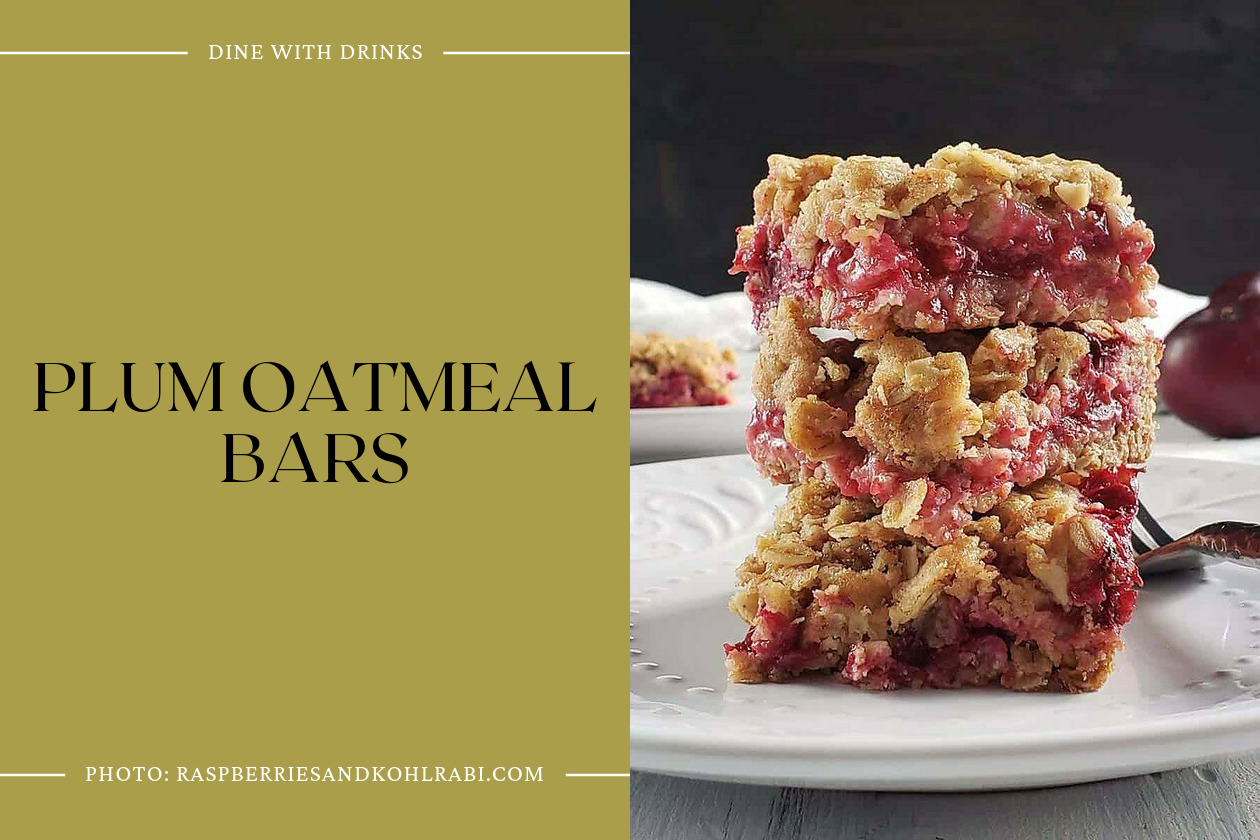 Plum Oatmeal Bars