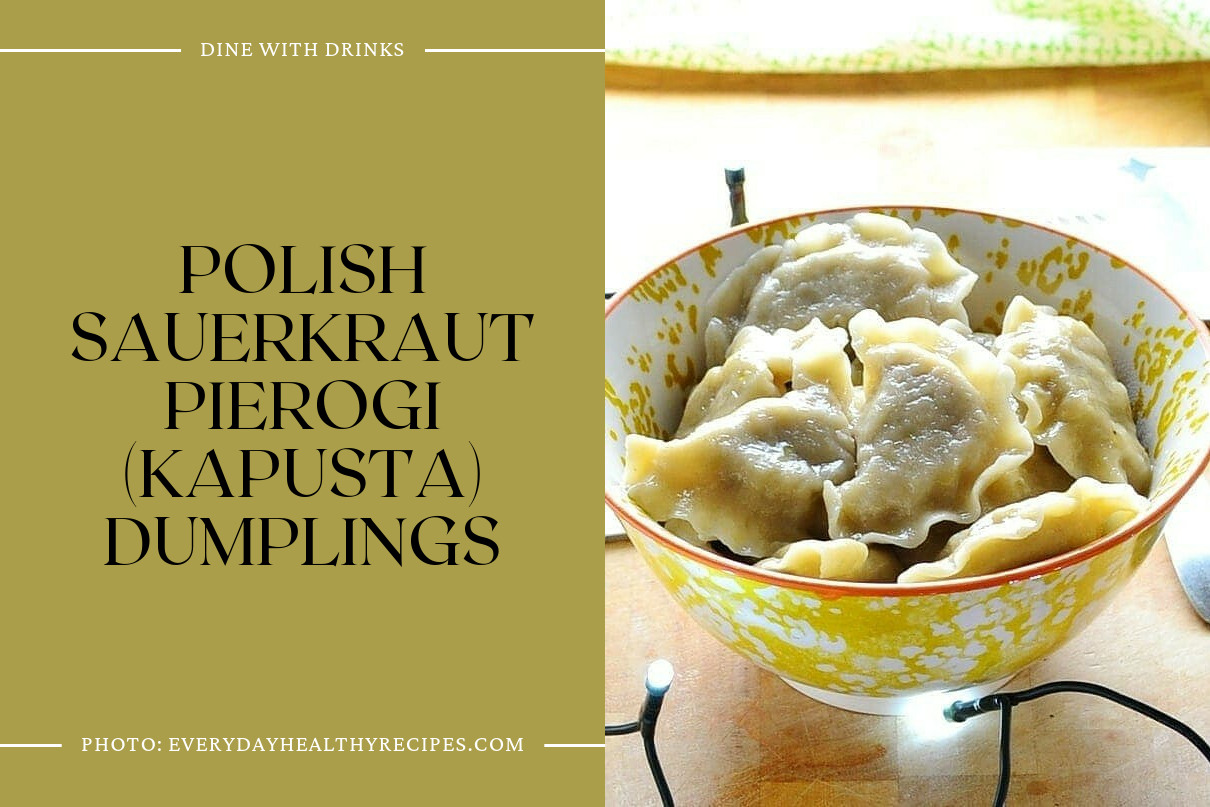 Polish Sauerkraut Pierogi (Kapusta) Dumplings