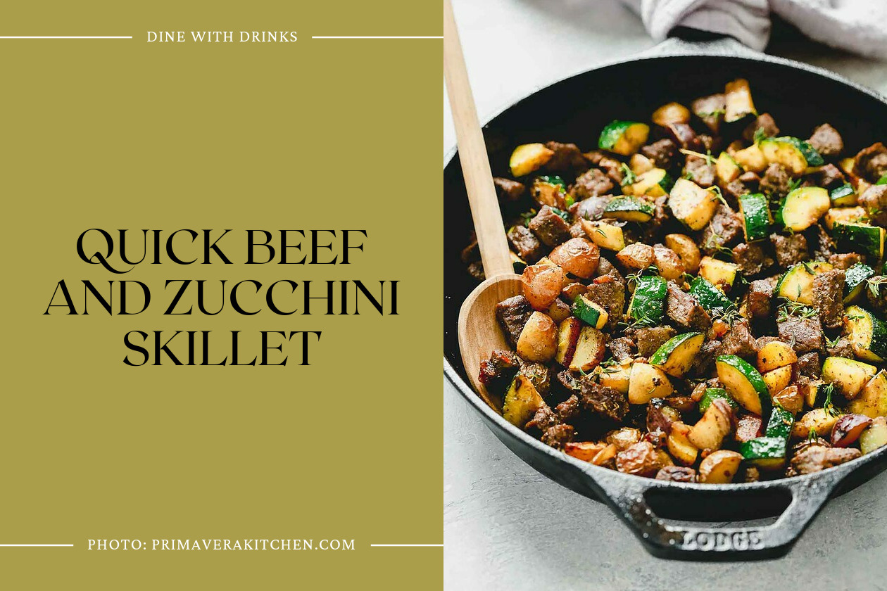 Quick Beef And Zucchini Skillet