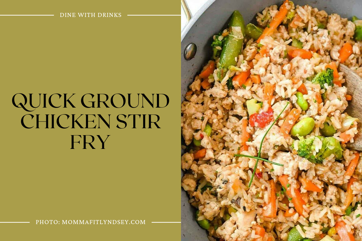 Quick Ground Chicken Stir Fry