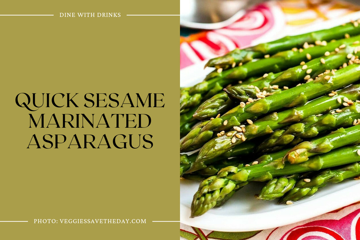 Quick Sesame Marinated Asparagus