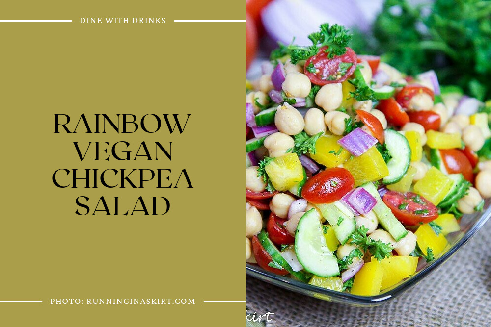 Rainbow Vegan Chickpea Salad