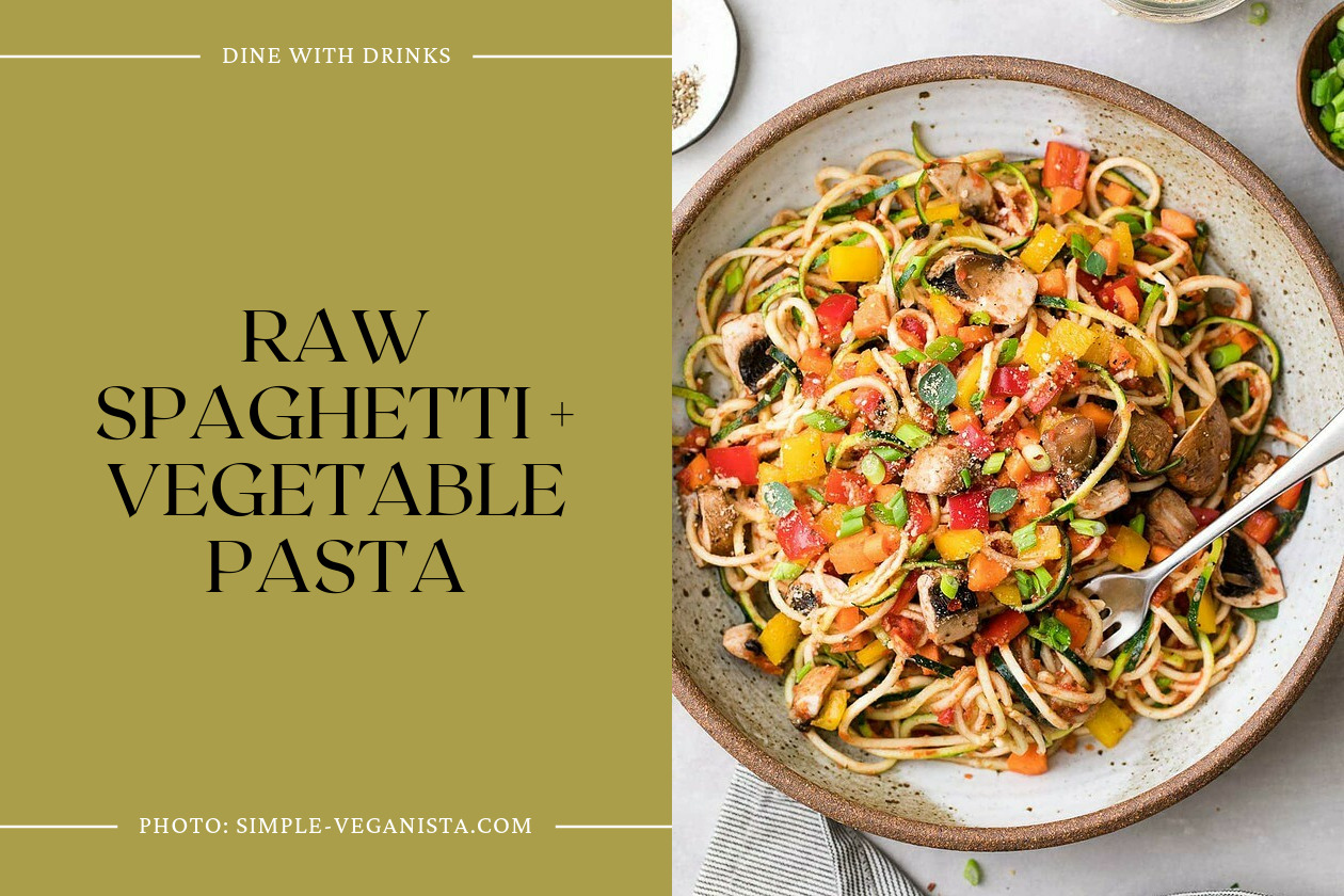 Raw Spaghetti + Vegetable Pasta