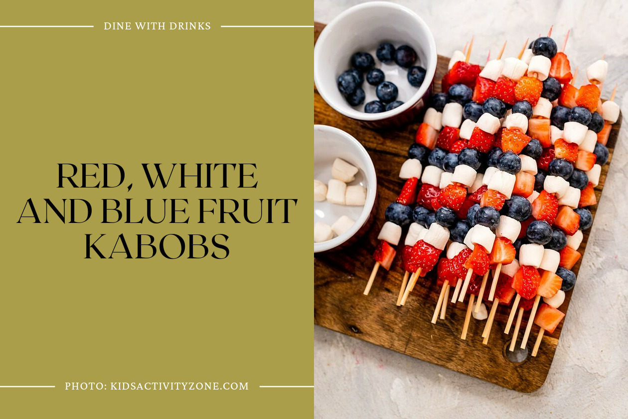 Red, White And Blue Fruit Kabobs