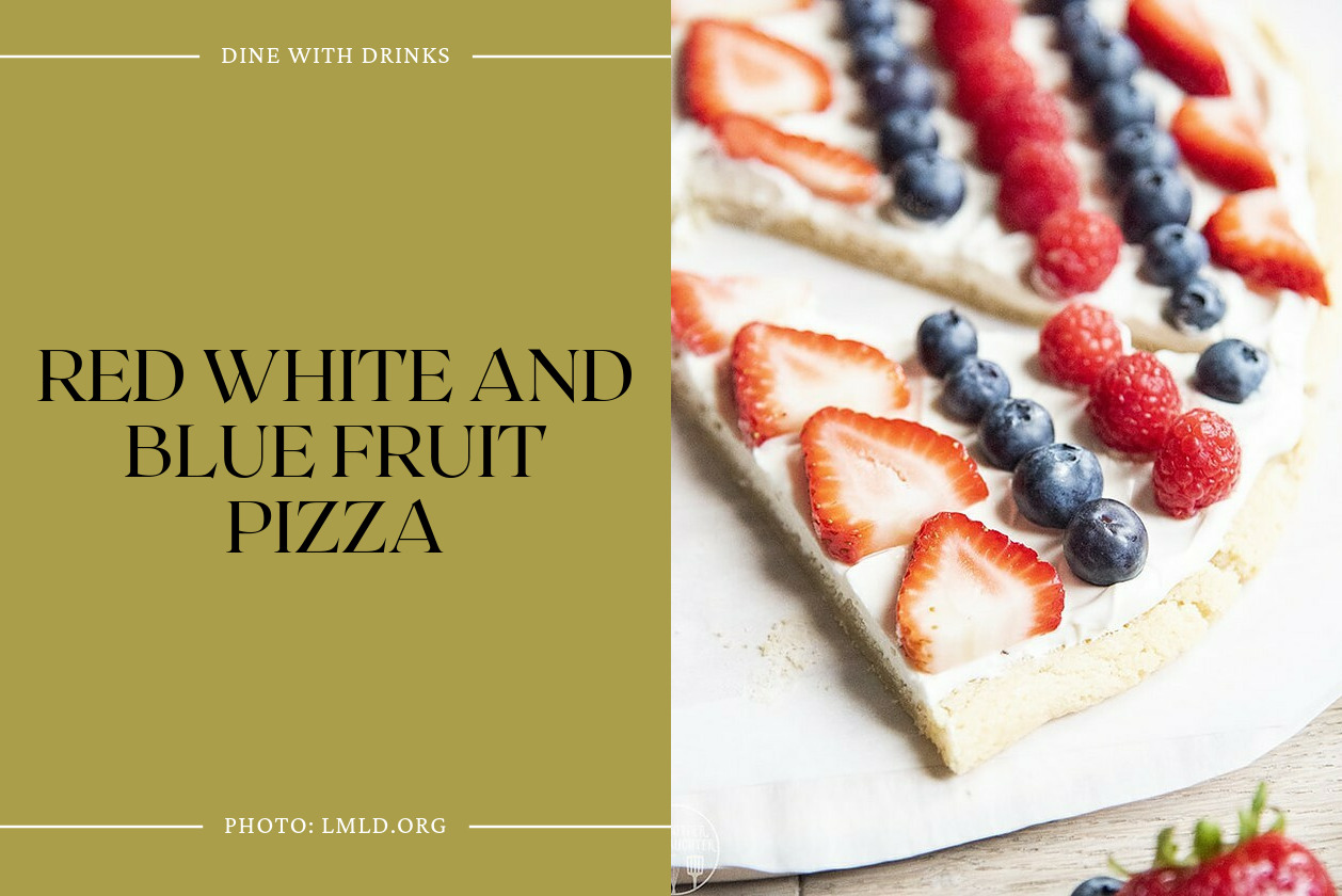 Red White And Blue Fruit Pizza