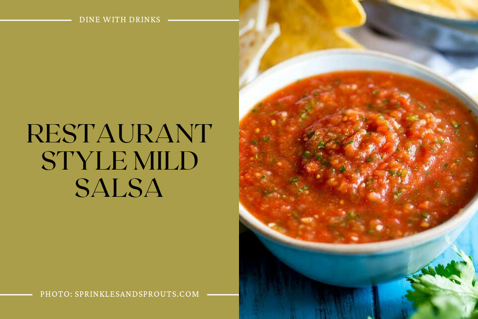 Restaurant Style Mild Salsa