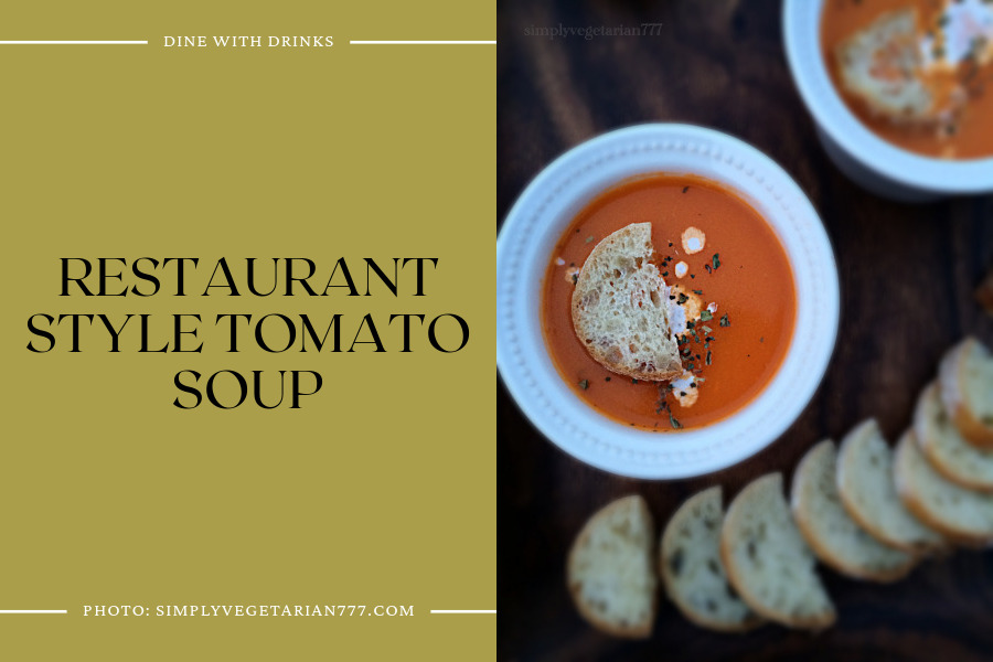 Restaurant Style Tomato Soup
