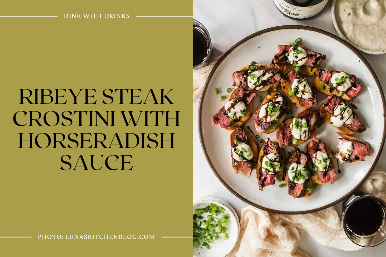 Ribeye Steak Crostini With Horseradish Sauce