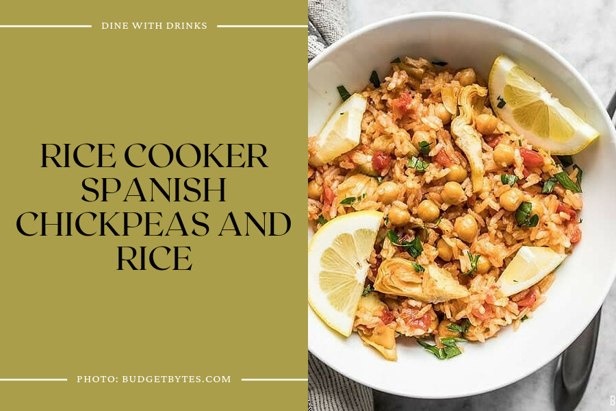 Rice Cooker Spanish Chickpeas And Rice