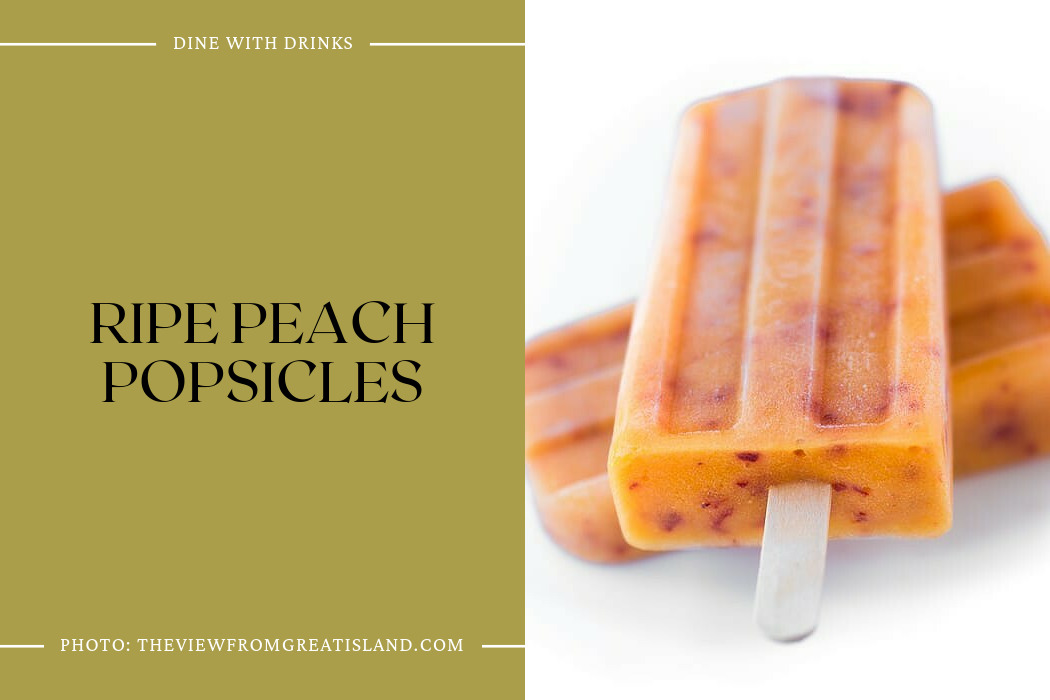 Ripe Peach Popsicles