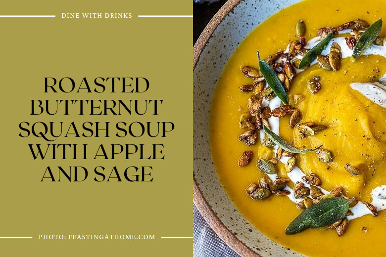 Roasted Butternut Squash Soup With Apple And Sage