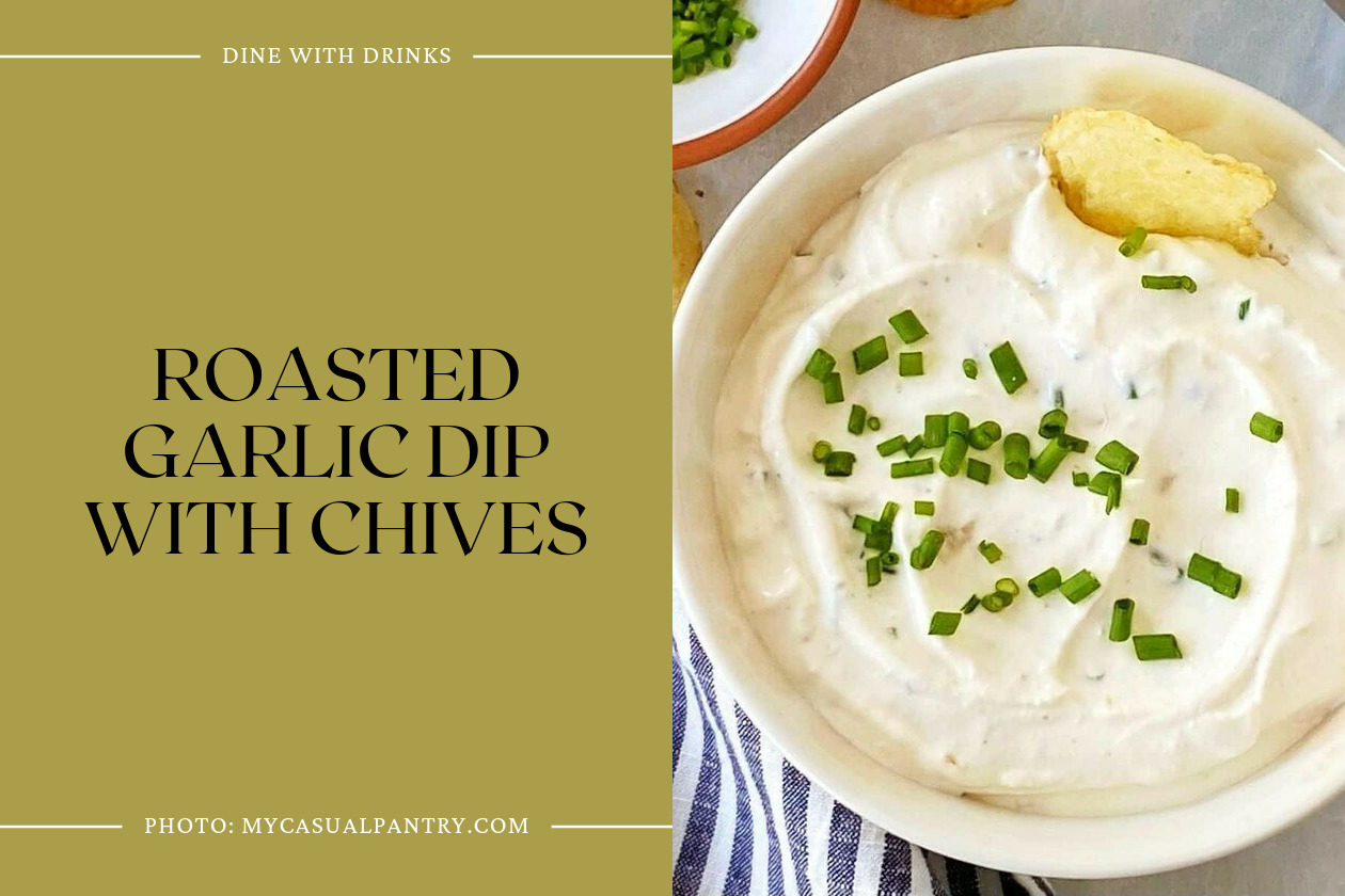 Roasted Garlic Dip With Chives