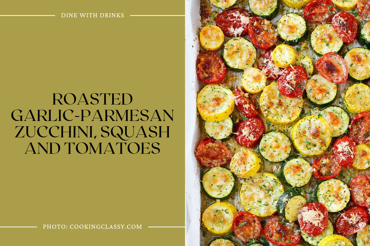 Roasted Garlic-Parmesan Zucchini, Squash And Tomatoes