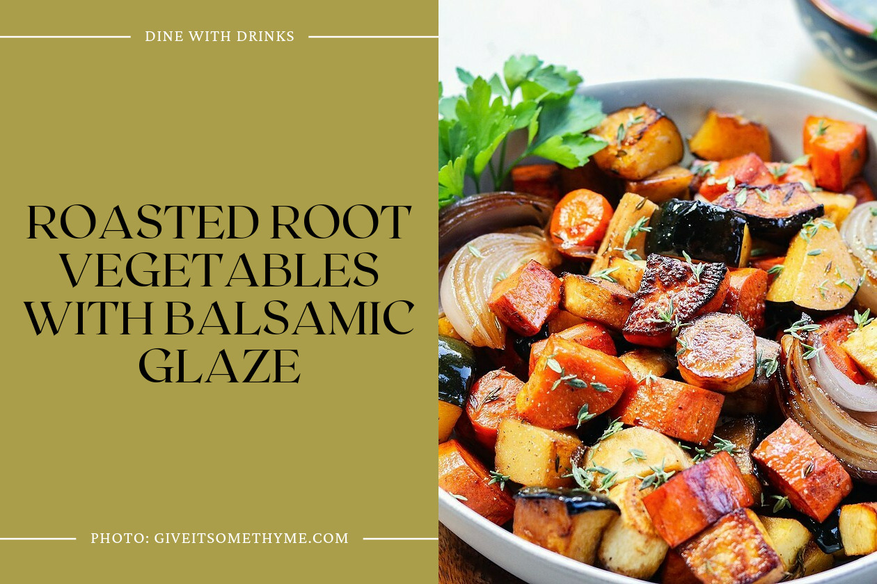 Roasted Root Vegetables With Balsamic Glaze