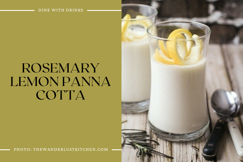Rosemary Lemon Panna Cotta