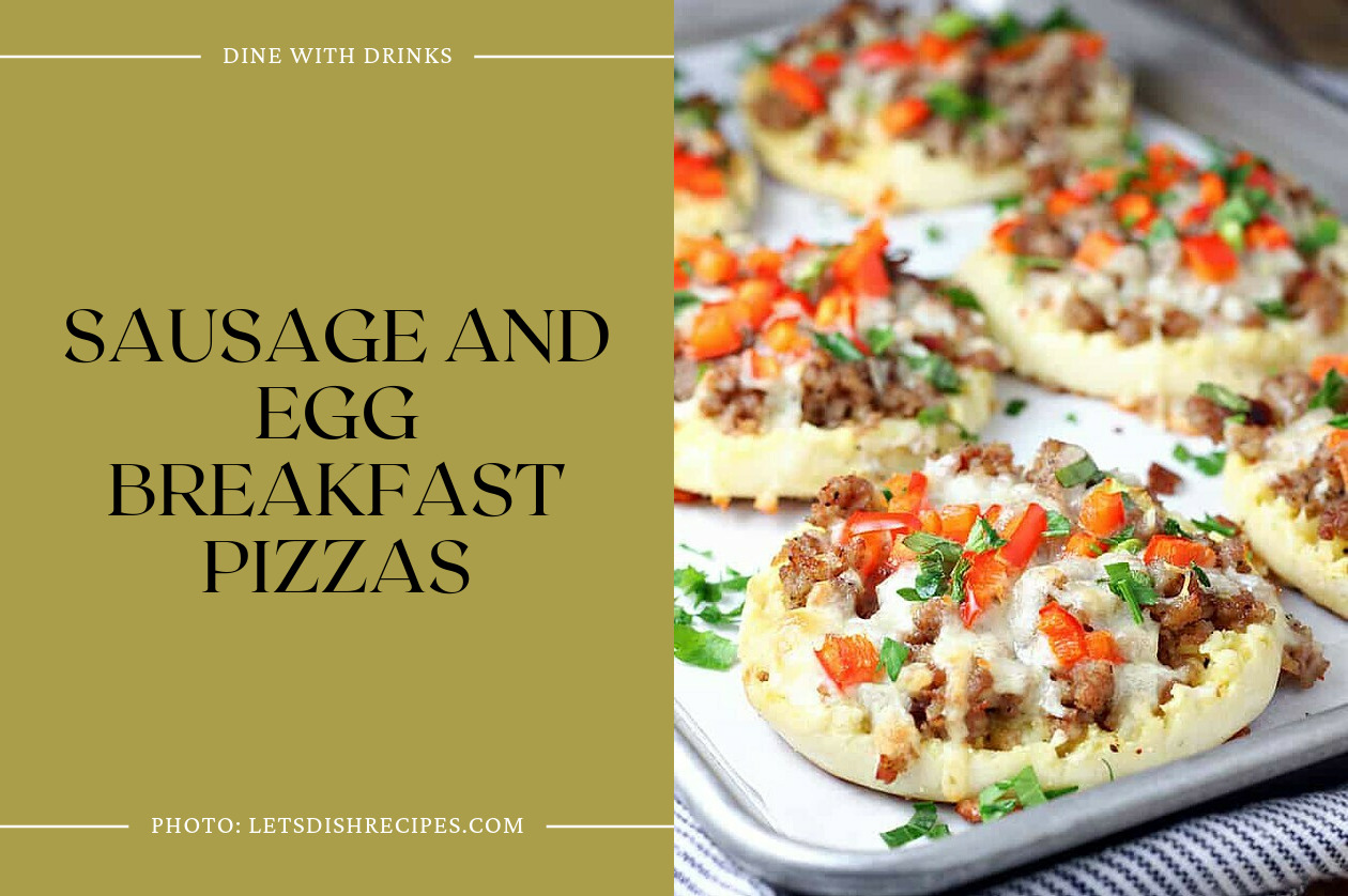 Sausage And Egg Breakfast Pizzas