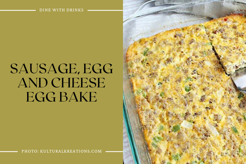 Sausage, Egg And Cheese Egg Bake