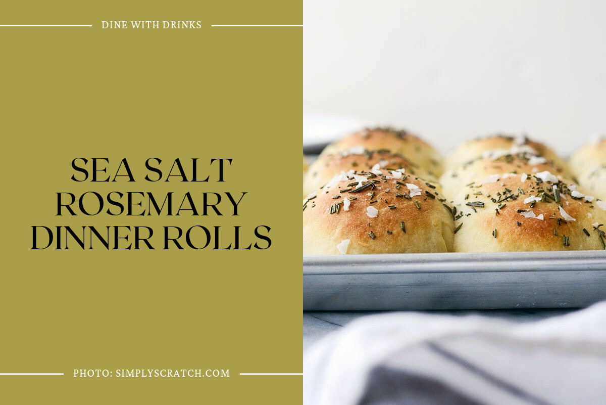 Sea Salt Rosemary Dinner Rolls
