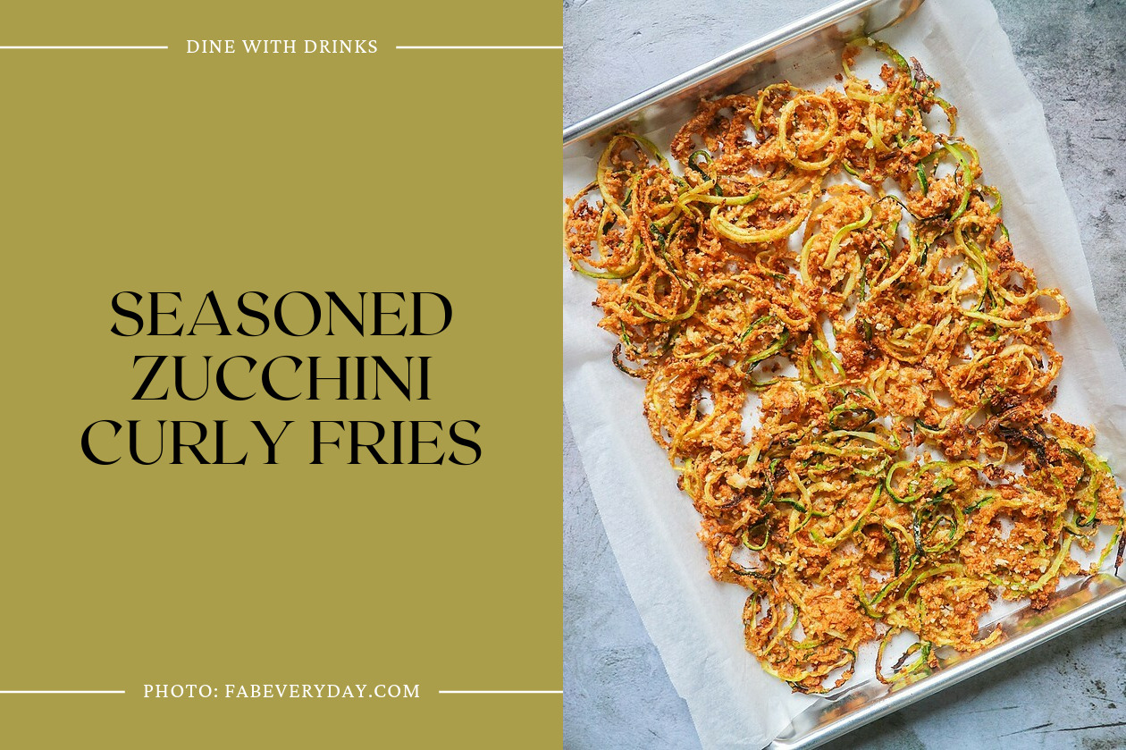 Seasoned Zucchini Curly Fries