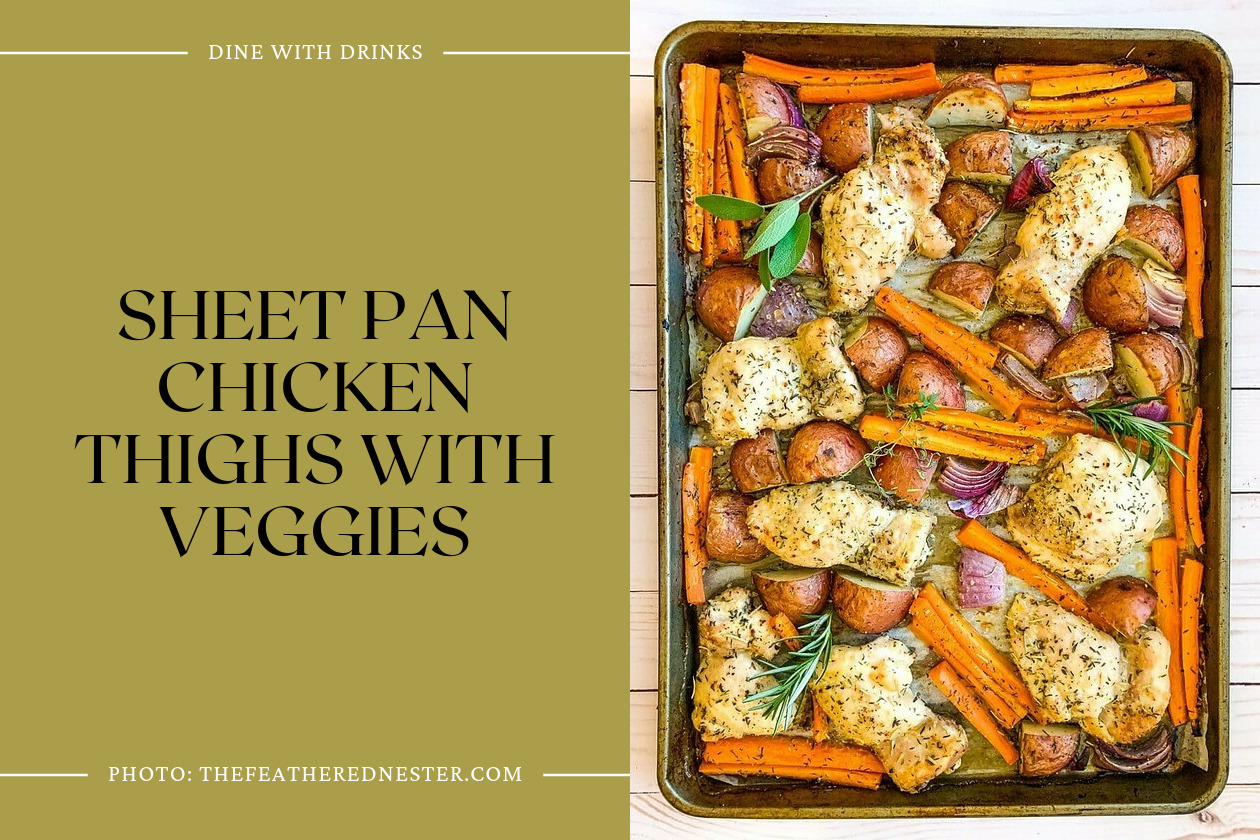 Sheet Pan Chicken Thighs With Veggies