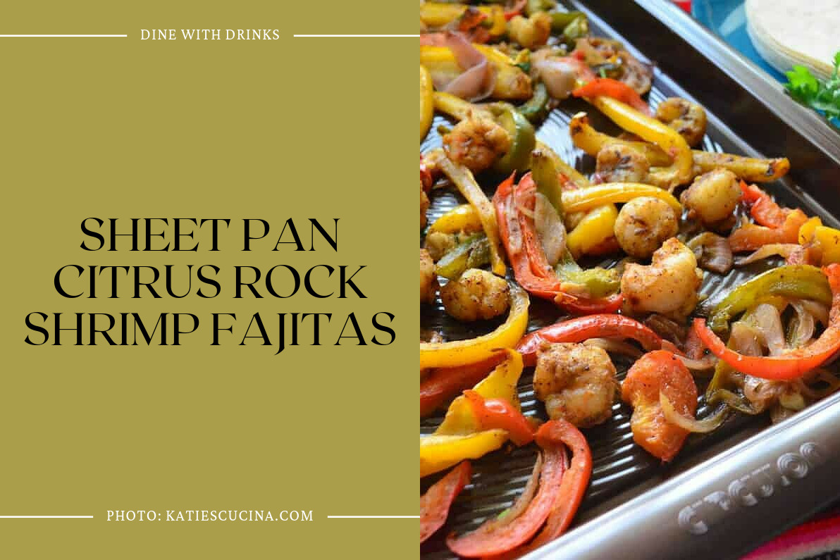 Sheet Pan Citrus Rock Shrimp Fajitas