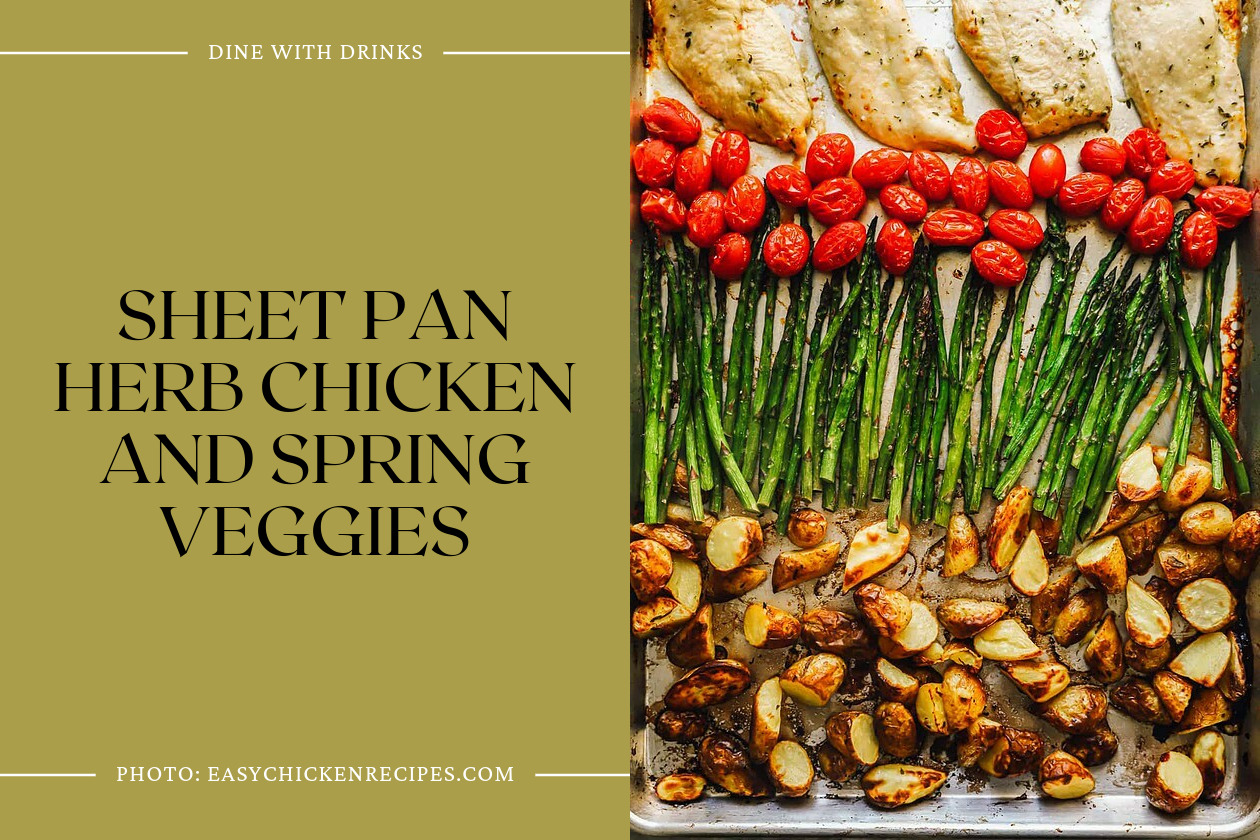 Sheet Pan Herb Chicken And Spring Veggies