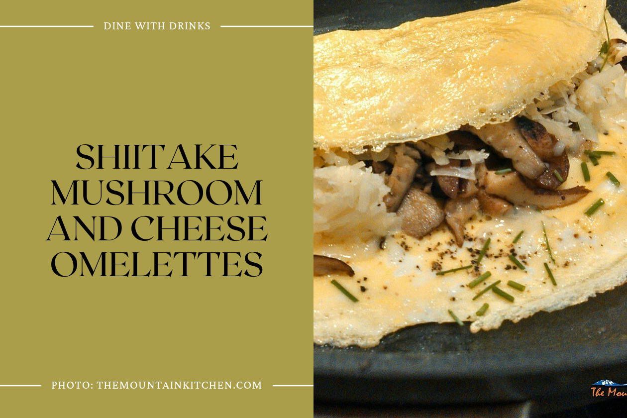 Shiitake Mushroom And Cheese Omelettes